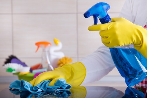 Barnet cleaning team member carrying out insured professional cleaning