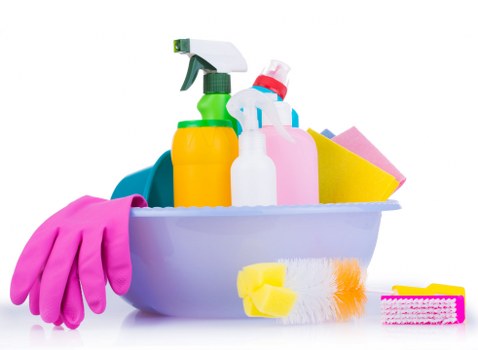 Local team carrying out a thorough property deep clean
