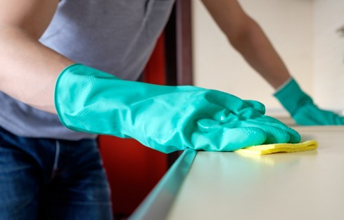 Shopfront window cleaning for a Barnet business