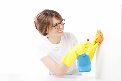 Professional cleaning of a building facade in Barnet